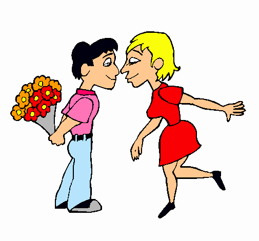 Dibujo de Pareja de enamorados pintado por Novios en Dibujos.net ...