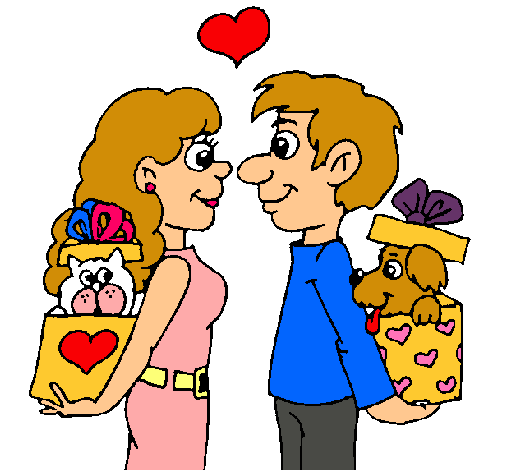 Dibujo de Pareja de enamorados pintado por Parejita en Dibujos.net ...
