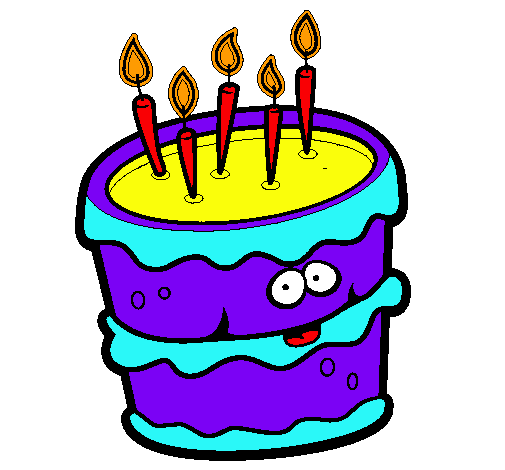 Dibujo de Pastel de cumpleaños 2 pintado por Kike en Dibujos.net ...