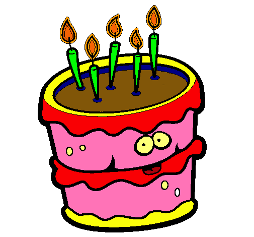 Dibujo de Pastel de cumpleaños 2 pintado por Torta en Dibujos.net ...