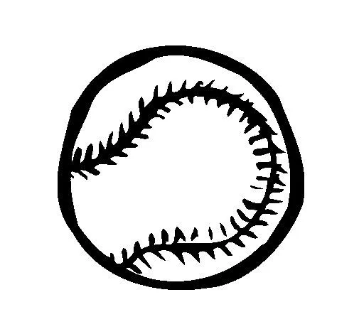 Dibujo de Pelota de béisbol para Colorear - Dibujos.net