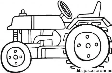 Dibujo de un pequeño tractor | Dibujos para Colorear
