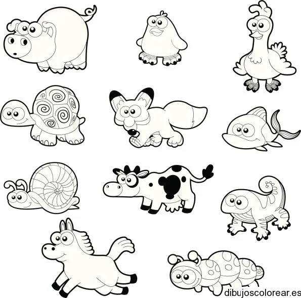 Dibujo de pequeños animales | Dibujos para Colorear