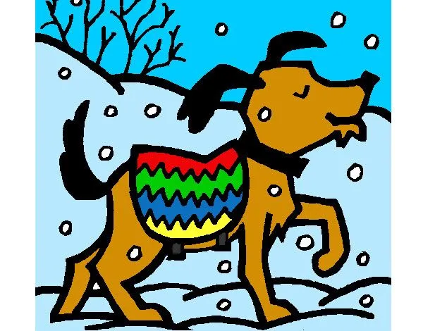 Dibujo de Perrito en la nieve pintado por Javy_bkn en Dibujos.net ...