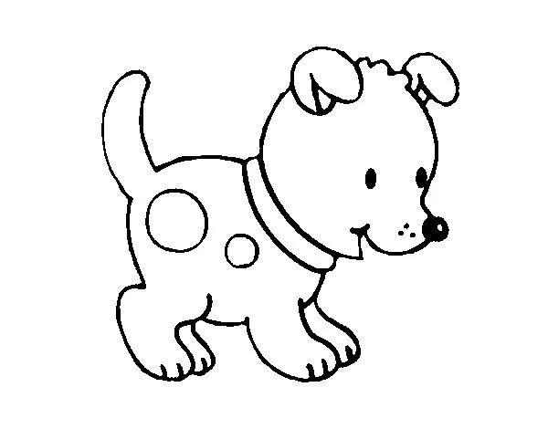 Dibujo de Perrito pequeño para Colorear - Dibujos.net