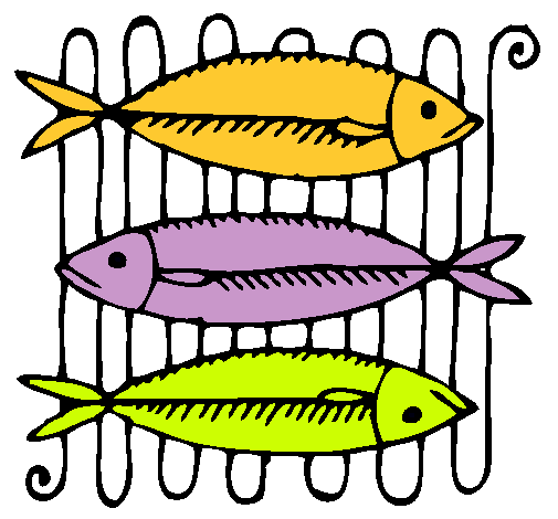 Dibujo de Pescado a la brasa pintado por Xamilita en Dibujos.net ...