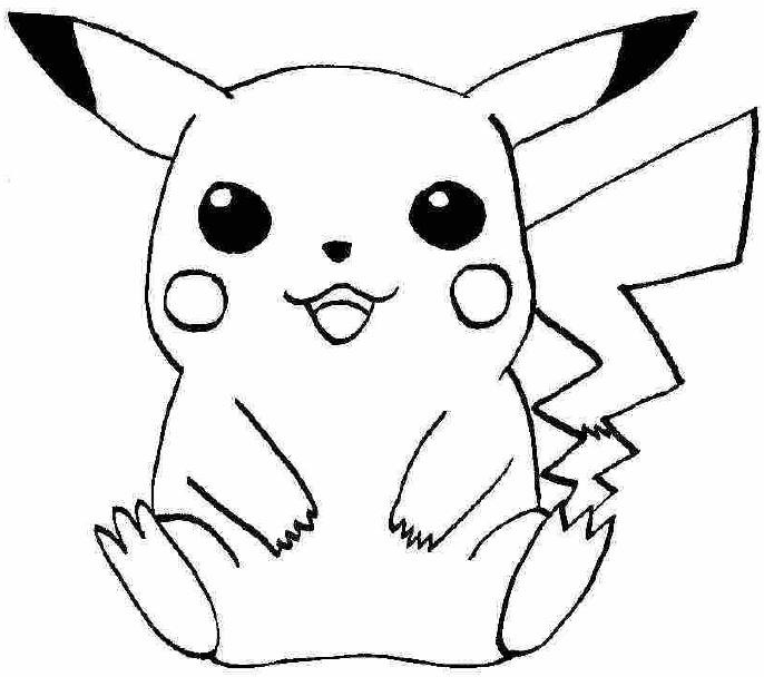 Pikachu pokemon para pintar - Imagui