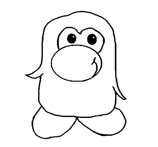 Dibujo de Pingüino 2 para Colorear - Dibujos.net