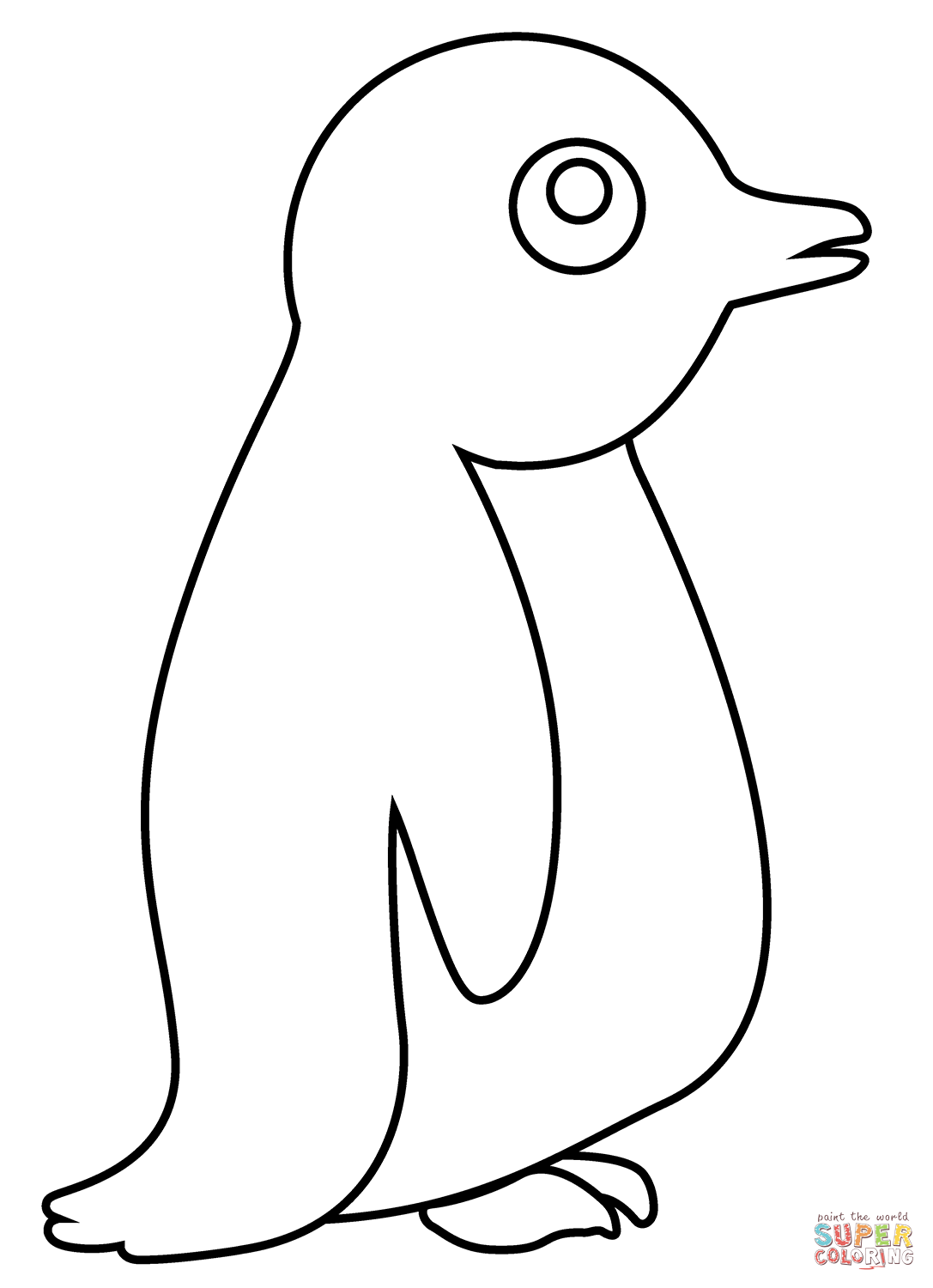 Dibujo de pingüino emoji para colorear | Dibujos para colorear imprimir  gratis