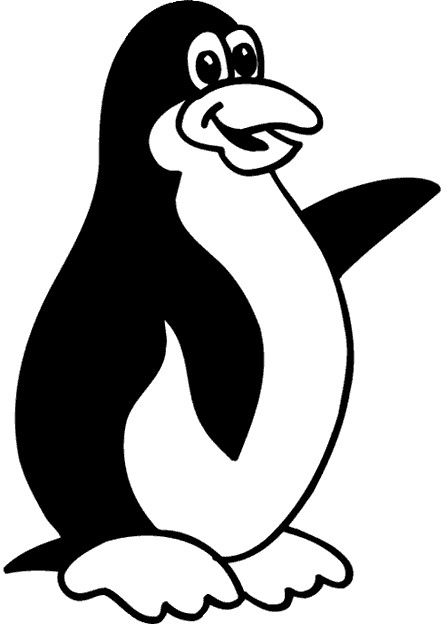Pinguino en dibujo - Imagui
