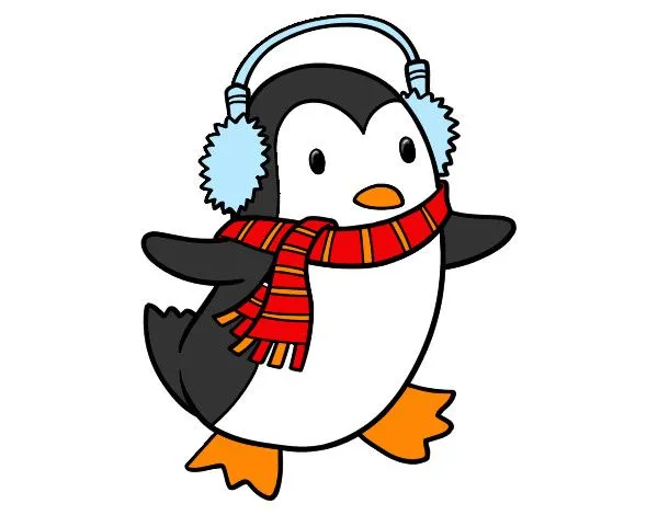 Dibujo de pinguino navideño pintado por Aleclawden en Dibujos.net ...