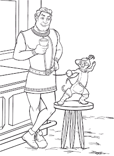 de Shrek para imprimir y colorear: Dibujo de Shrek y el Gato con botas ... de Shrek para imprimir y colorear: Dibujo de Shrek y el Gato con botas ...