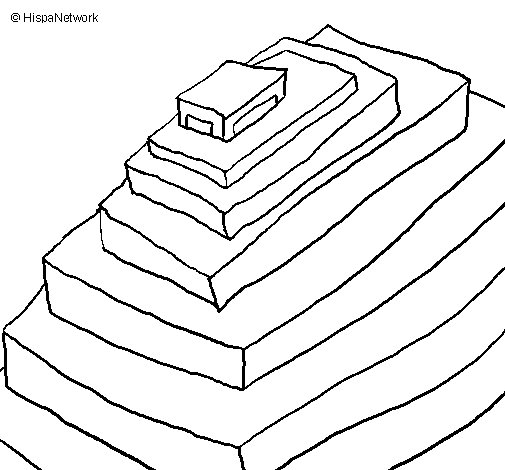 Piramide azteca dibujo - Imagui
