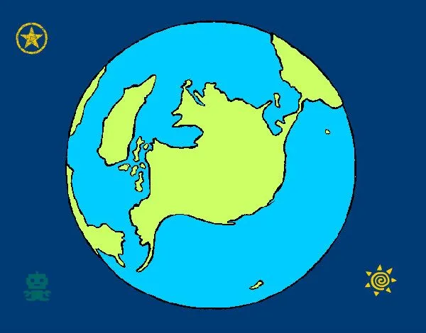 Dibujo de Planeta Tierra pintado por Sofi2014 en Dibujos.net el ...