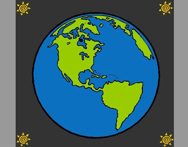 Dibujo de Planeta Tierra 1 pintado por Steffa en Dibujos.net el ...