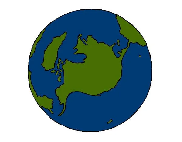 Dibujo de Planeta Tierra(L pintado por Zoe71 en Dibujos.net el día ...