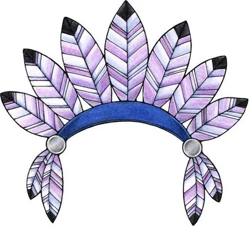 Dibujo de pluma de indio - Imagui