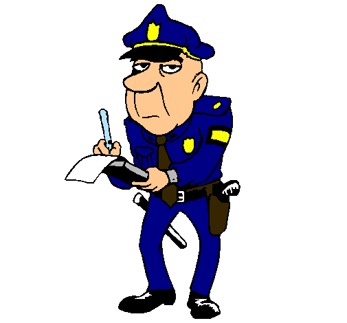 Dibujo de Policía haciendo multas pintado por Xavi en Dibujos.net ...