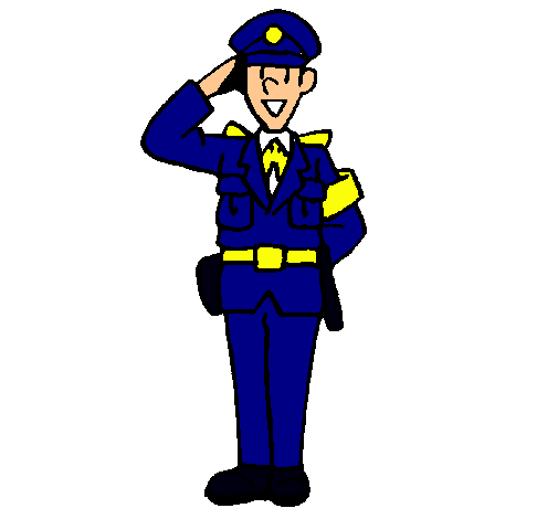 Dibujo de Policía saludando pintado por Policia en Dibujos.net el ...