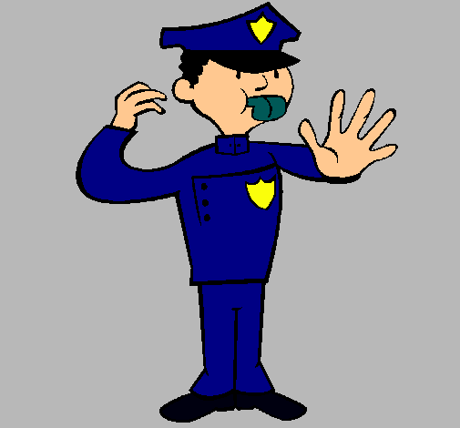 Dibujo de Policía de tráfico pintado por policia en Dibujos.net el ...