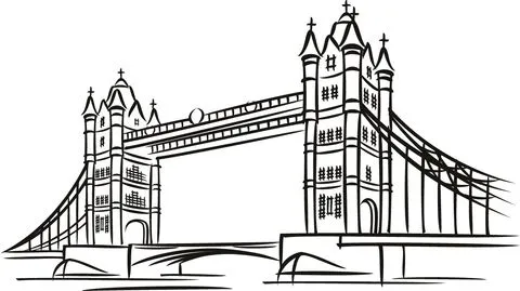 Dibujo de Puente de la Torre en Londres para colorear | Dibujos ...