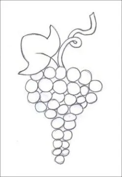 Este es el dibujo de un racimo de uva es de Andrea... ¡Envianos el ...