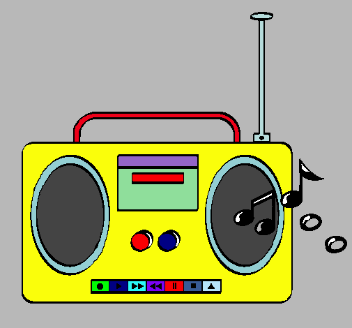 Dibujo de Radio cassette 2 pintado por Jonh9 en Dibujos.net el día ...