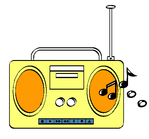 Dibujo de Radio cassette 2 pintado por Mikelg en Dibujos.net el ...