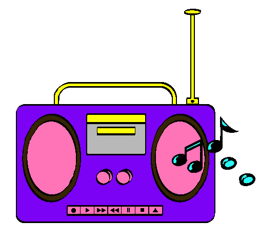 Dibujo de Radio cassette 2 pintado por Tatoooo en Dibujos.net el ...