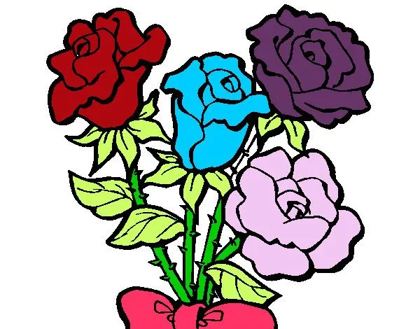 Dibujo de Ramo de rosas pintado por Princesa84 en Dibujos.net el ...