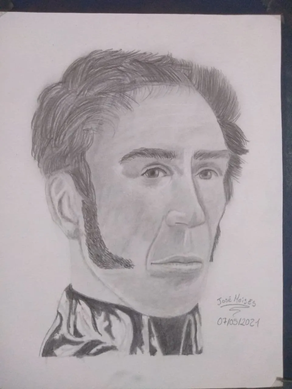 Dibujo rápido sin detallado de Simón Bolívar (Utilizando el método Loomis)  — Hive