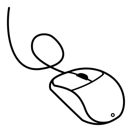 Dibujos para colorear de raton de computadora - Imagui