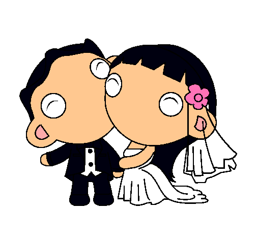 Novios boda dibujo png - Imagui