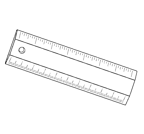 Dibujo de Regla para Colorear - Dibujos.net Dibujo de Regla para Colorear - Dibujos.net