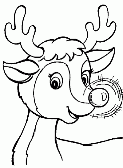 Dibujo de Reno Rudolph. Dibujo para colorear de Reno Rudolph ... Dibujo de Reno Rudolph. Dibujo para colorear de Reno Rudolph ...