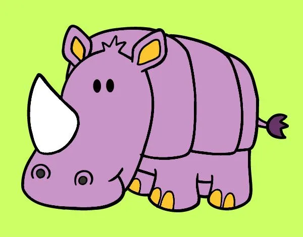 Dibujo de Rinoceronte bebé pintado por Axtro en Dibujos.net el día ...