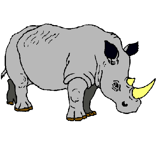 Dibujo de Rinoceronte pintado por Rock en Dibujos.net el día 10-02 ...
