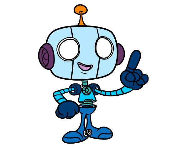 Dibujo de Robot simpático pintado por Baltazar en Dibujos.net el ... Dibujo de Robot simpático pintado por Baltazar en Dibujos.net el ...