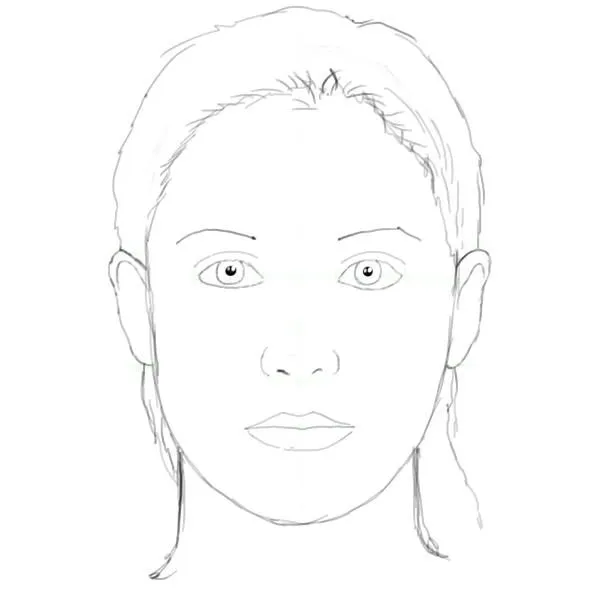 DIBUJO DEL ROSTRO: ESQUEMA BASICO DEL ROSTRO DIBUJO DEL ROSTRO: ESQUEMA BASICO DEL ROSTRO