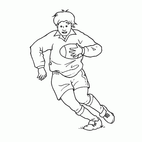 Dibujo de Rugby. Dibujo para colorear de Rugby. Dibujos infantiles ...