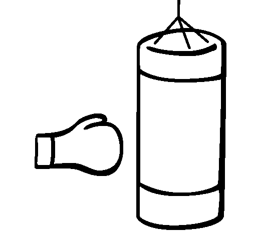 Dibujo de Saco de boxeo para Colorear - Dibujos.net Dibujo de Saco de boxeo para Colorear - Dibujos.net