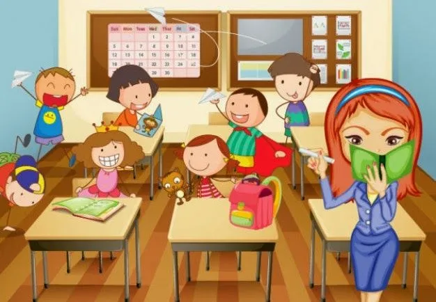 Dibujos animados de salon de clases - Imagui