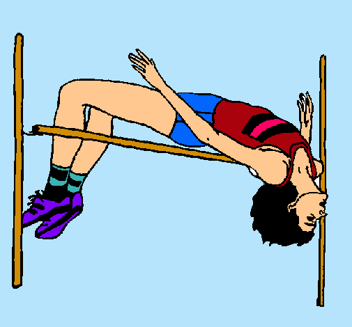Dibujo de Salto de altura pintado por Atletismo en Dibujos.net el ...