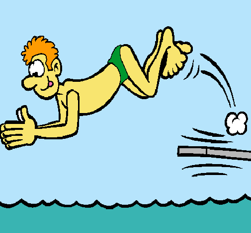 Dibujo de Salto de trampolín pintado por Nadar en Dibujos.net el ...