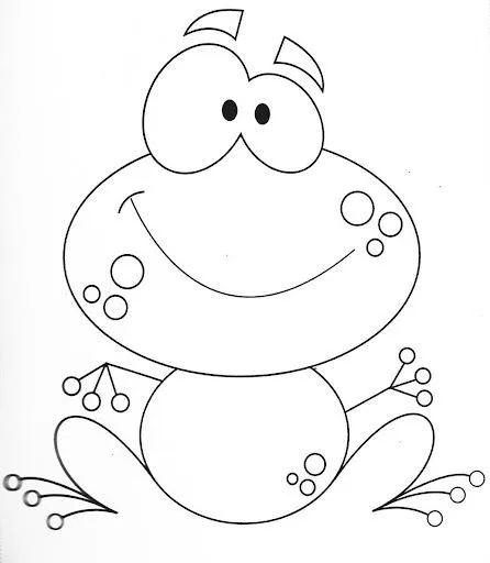 Dibujo de un sapo para niños - Imagui