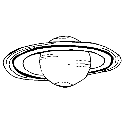 Dibujo de Saturno para Colorear - Dibujos.net Dibujo de Saturno para Colorear - Dibujos.net