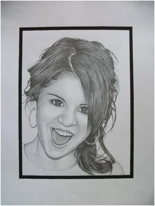 Selena Gómez en dibujo - Imagui