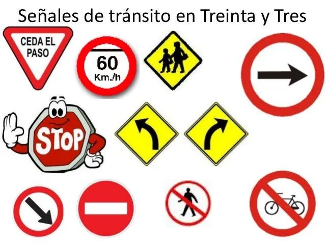 Dibujos de 10 señales de transito - Imagui
