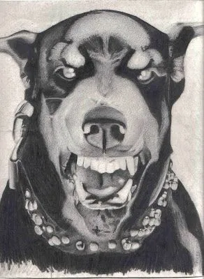 Otro dibujo de antaño de la serie de perros, hecho con lápiz grafito ... Otro dibujo de antaño de la serie de perros, hecho con lápiz grafito ...