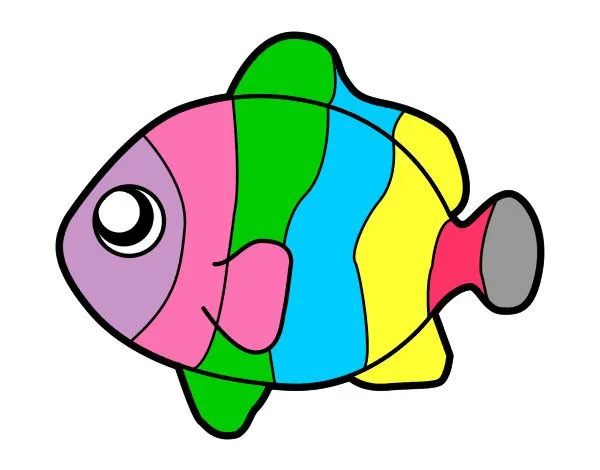 Dibujos de peces con color para imprimir - Imagui